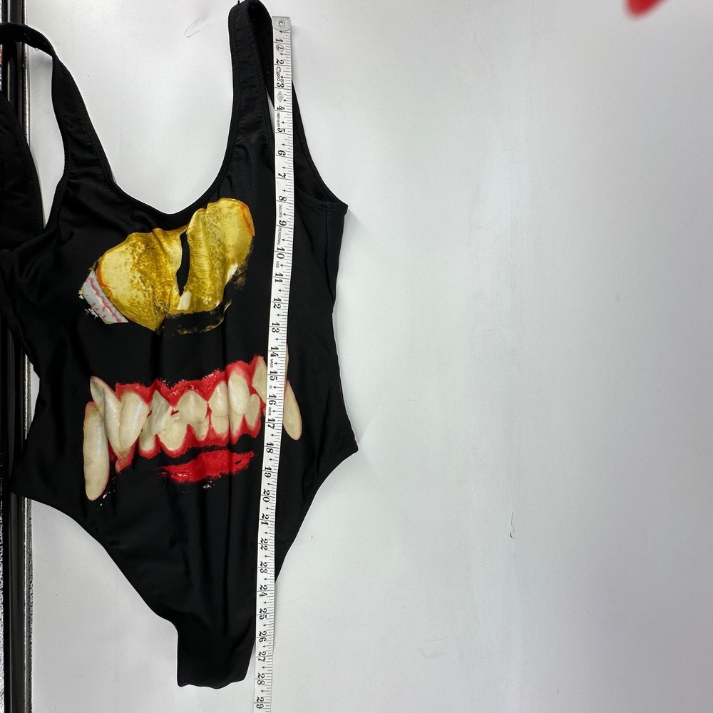 Iron Fist One Piece Swimsuit Cyclopes Kitty Goth Punk Graphic Monster Grunge S - Picture 5 of 6